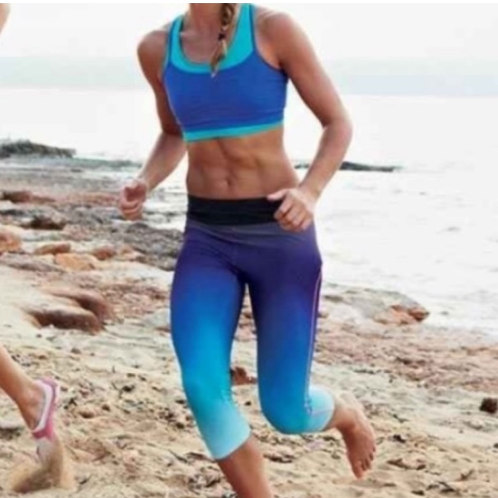 NWOT Sweaty Betty Adrenaline Ombre Run Capri